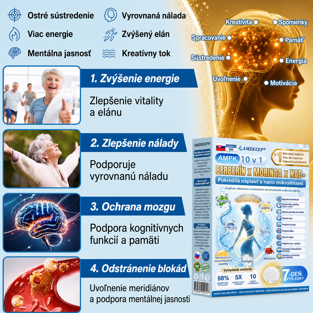AMZKEEP® AMPK * Moringa * Berberín 10 v 1 – Metabolická podpora, 𝗖𝘂𝗸𝗿𝗼𝘃𝗸𝗮, 𝗦𝗽á𝗻𝗸𝗼𝘃é 𝗮𝗽𝗻𝗼𝗲,𝗣𝗿𝗼𝗯𝗹é𝗺𝘆 𝘀 𝗸ĺ𝗯𝗺𝗶 𝗮