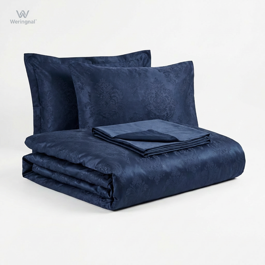 Weringnal™ Midnight Elegance Jacquard Bedding Set