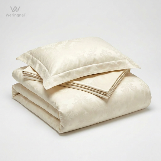 Weringnal™ IvoryBloom Jacquard Comfort Bedding Set