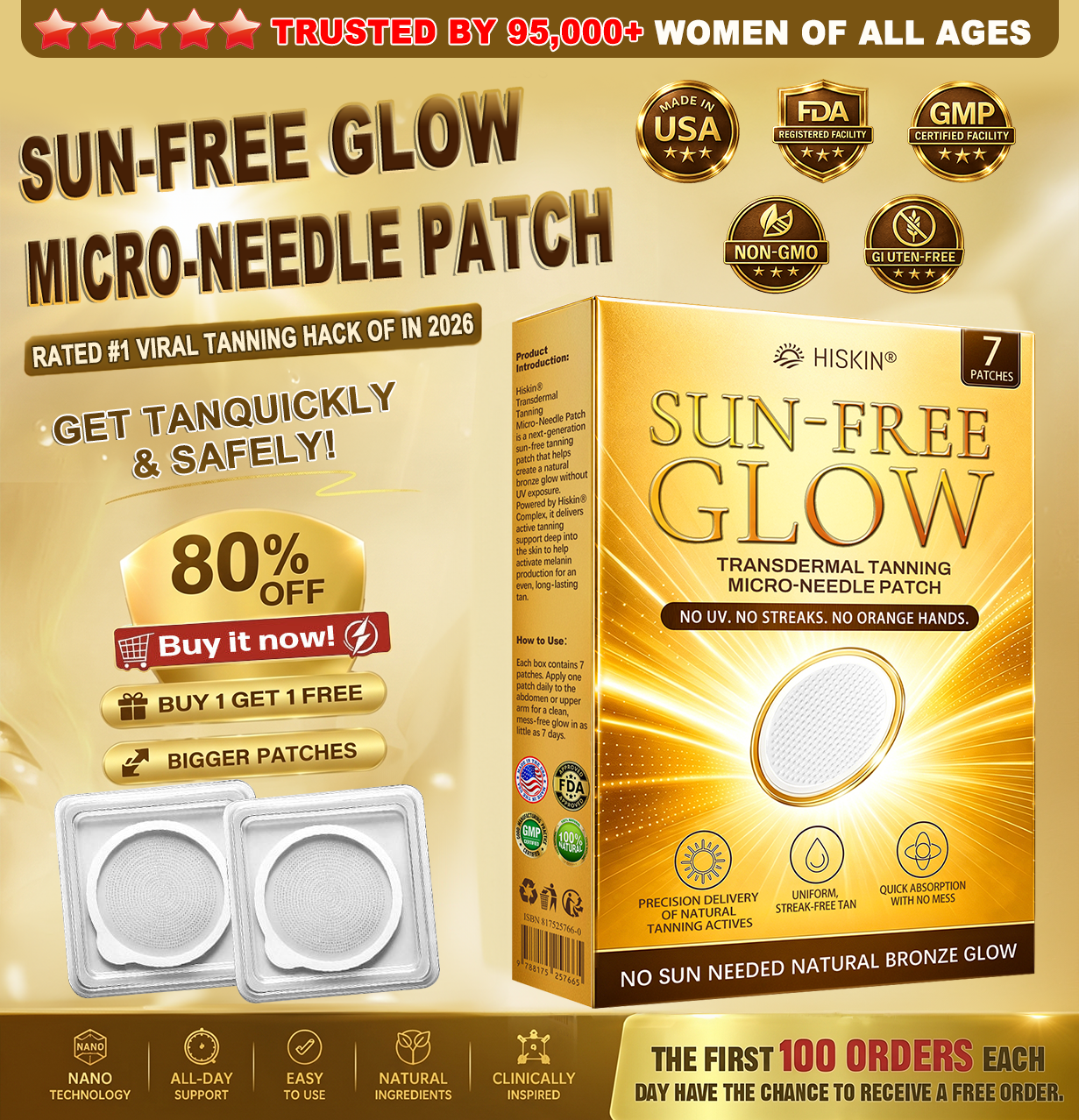 𝑶𝒇𝒇𝒊𝒄𝒊𝒂𝒍 𝑺𝒕𝒐𝒓𝒆 | ☀️☀️ 𝐇𝐢𝐬𝐤𝐢𝐧® 𝐒𝐮𝐧-𝐅𝐫𝐞𝐞 𝐓𝐚𝐧𝐧𝐢𝐧𝐠 𝐌𝐢𝐜𝐫𝐨-𝐍𝐞𝐞𝐝𝐥𝐞 𝐏𝐚𝐭𝐜𝐡 🇺🇸 (𝐉𝐮𝐬𝐭 𝐨𝐧𝐜𝐞 𝐚 𝐝𝐚𝐲) 𝐕𝐢𝐬𝐢𝐛𝐥𝐞 𝐁𝐫𝐨𝐧𝐳𝐞 𝐆𝐥𝐨𝐰 𝐢𝐧 𝟕 𝐃𝐚𝐲𝐬 ✅ 𝐍𝐨 𝐔𝐕, 𝐍𝐨 𝐎𝐫𝐚𝐧𝐠𝐞, 𝐍𝐨 𝐒𝐭𝐫𝐞𝐚𝐤𝐬, 𝐍𝐨 𝐃𝐇𝐀, 𝐍𝐨 𝐌𝐞𝐬𝐬.