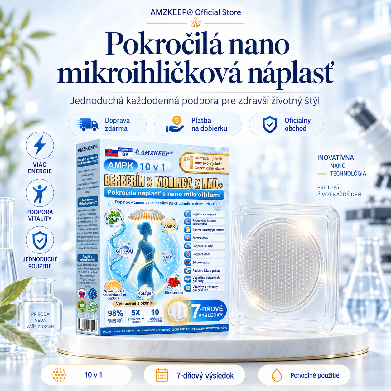 AMZKEEP® AMPK * Moringa * Berberín 10 v 1 – Metabolická podpora, 𝗖𝘂𝗸𝗿𝗼𝘃𝗸𝗮, 𝗦𝗽á𝗻𝗸𝗼𝘃é 𝗮𝗽𝗻𝗼𝗲,𝗣𝗿𝗼𝗯𝗹é𝗺𝘆 𝘀 𝗸ĺ𝗯𝗺𝗶 𝗮